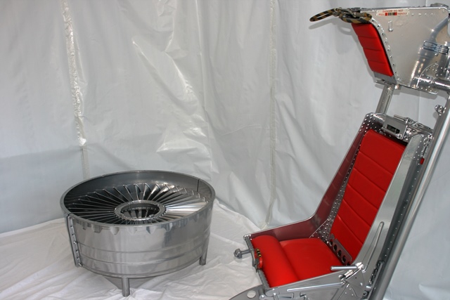 RAF Nimrod Jet engine fan coffee table large blade7